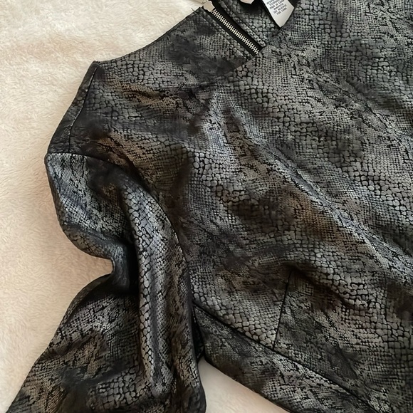 Carmen Marc Valvo Snakeskin Dress Size L - Picture 5 of 6
